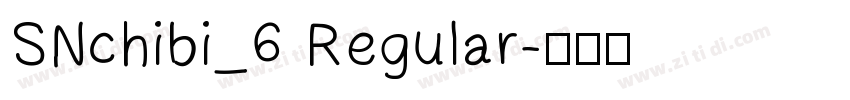 SNchibi_6 Regular字体转换